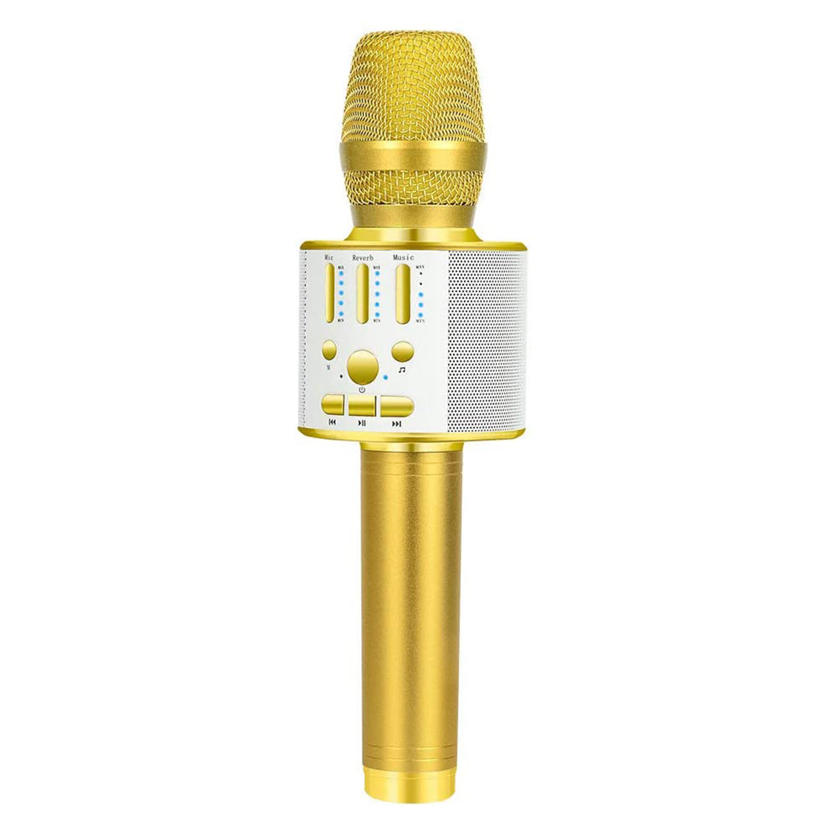 BONAOK Microfono per karaoke portatile, senza fili, Bluetooth, per feste in  auto, a casa all'aperto, karaoke per PC/tutti gli smartphone G50, nero